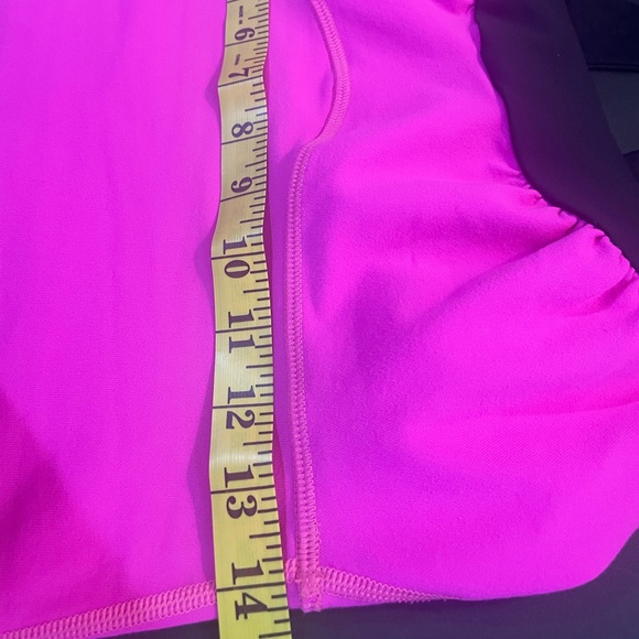 Lululemon Hot Pink, Black, Built in Bra, Tank Top, Small, work out, yoga, - Picture 10 of 14